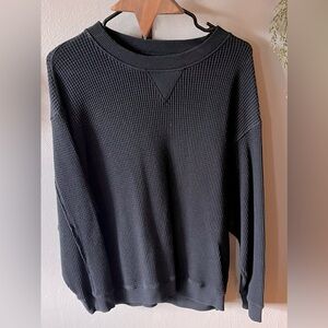 aerie | oversized waffle crew